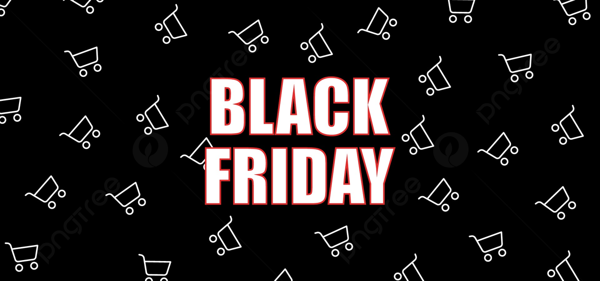 Pngtree Black Background With Shopping Cart Icon Holding Black Friday Poster Picture Image 1230392